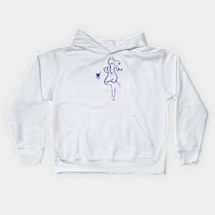 Throw Like A Girl Kids Hoodie